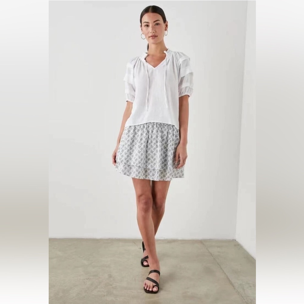 Rails Paris Top in White, Size Small